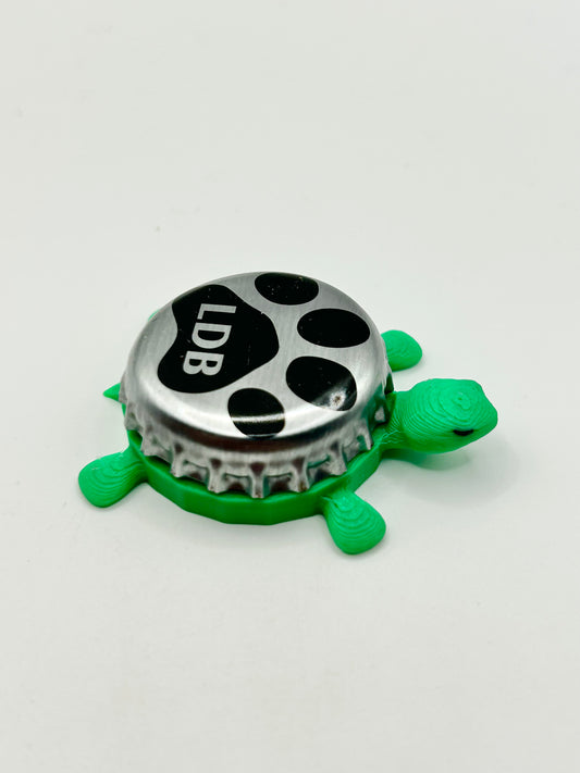 Laughing Dog Brewing - Bottle Cap Magnet Turtle