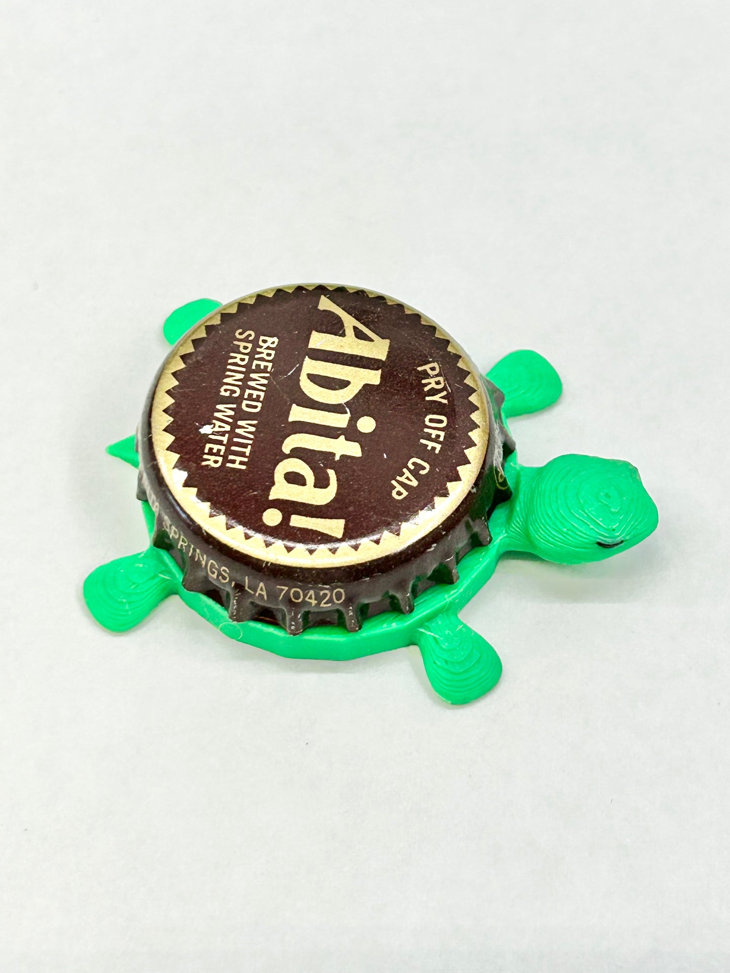 Abita Beer (Brown Cap) - Bottle Cap Magnet Turtle