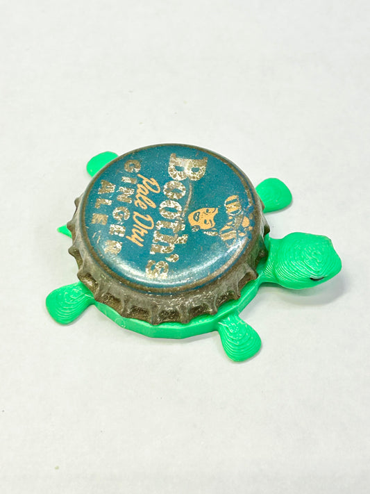 Booth’s Ginger Ale Soda (Vintage) - Bottle Cap Magnet Turtle
