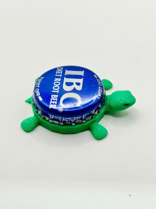 IBC Diet Root Beer - Bottle Cap Magnet Turtle