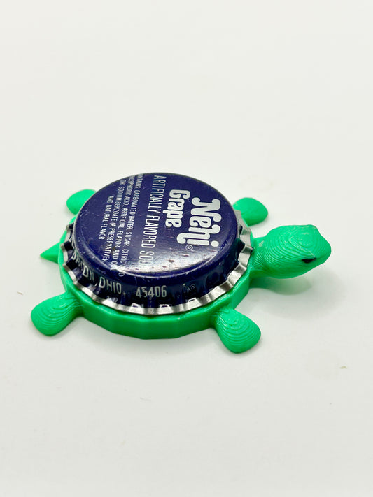 Nehi Grape Soda (Vintage) - Bottle Cap Magnet Turtle