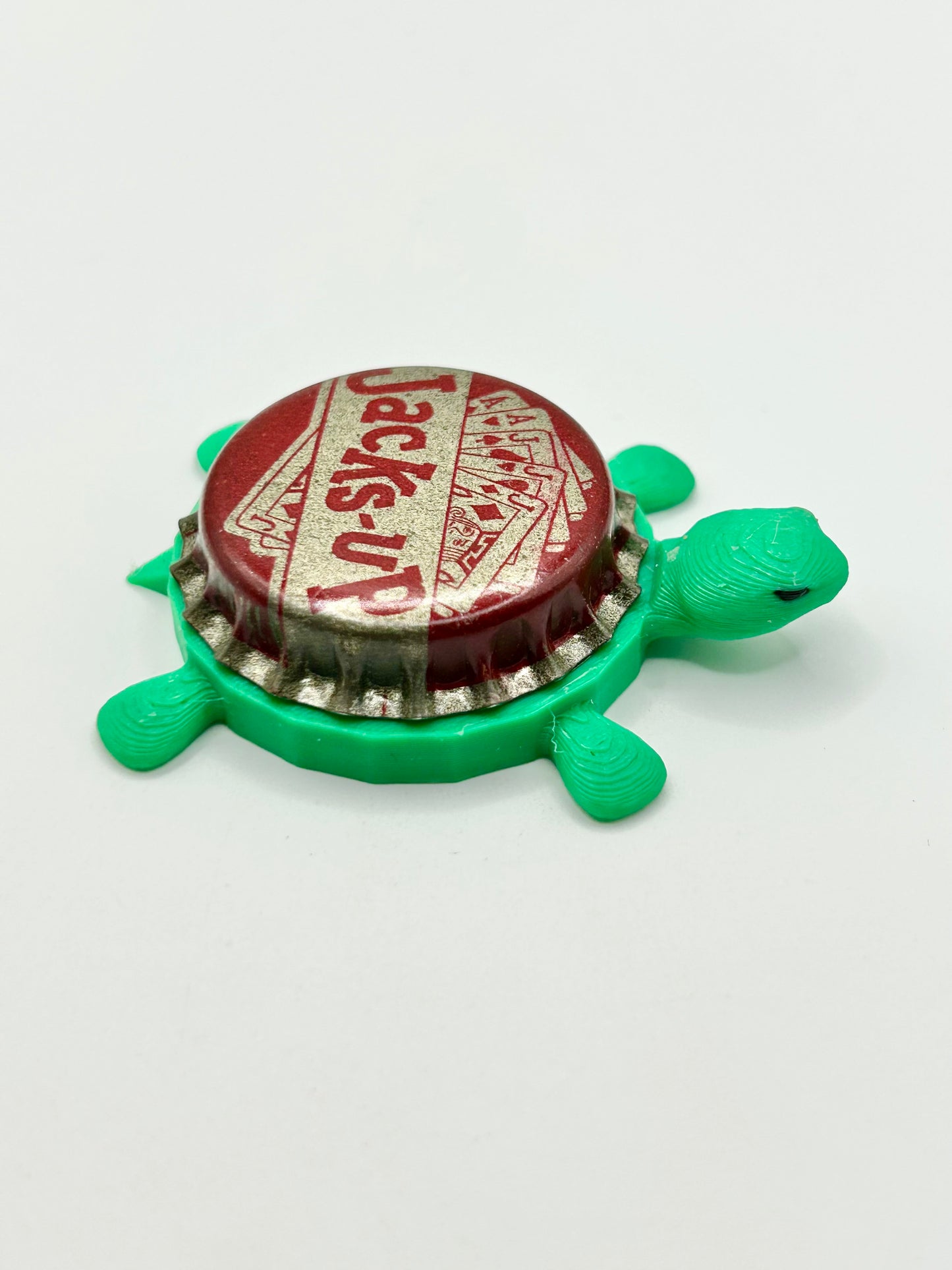 Jacks Up (Vintage) - Bottle Cap Magnet Turtle