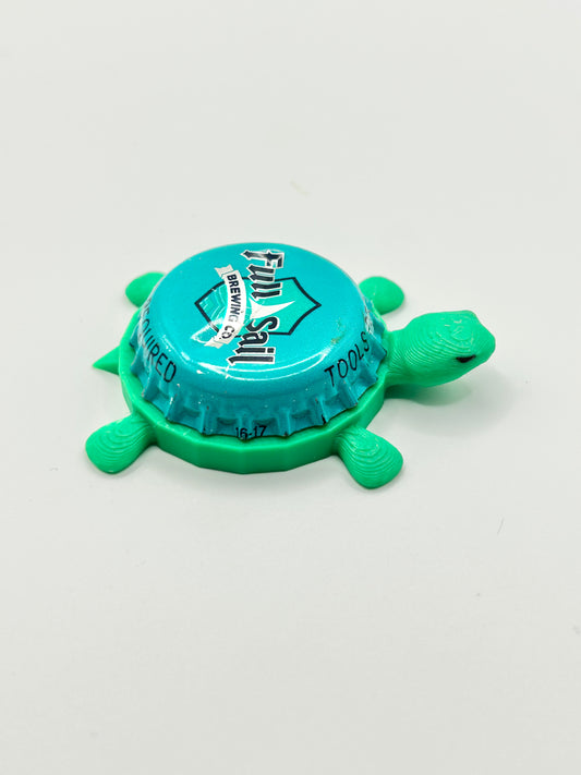 Full Sail Brewing (Teal) - Bottle Cap Magnet Turtle