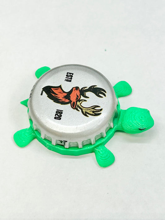 Alexander Keith Brewing (Silver) - Bottle Cap Magnet Turtle