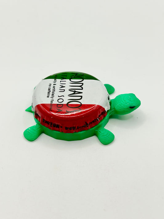 Romano’s Italian Soda - Bottle Cap Magnet Turtle