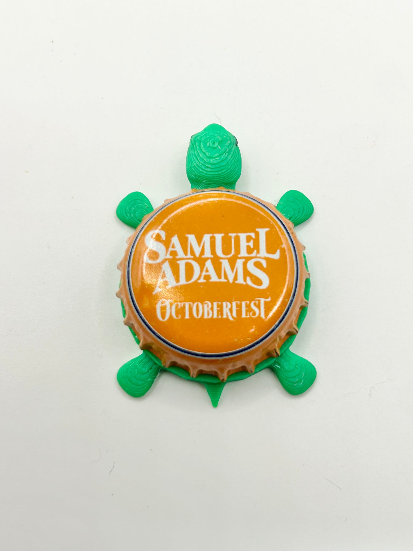 Sam Adams Octoberfest (All Orange) - Bottle Cap Magnet Turtle