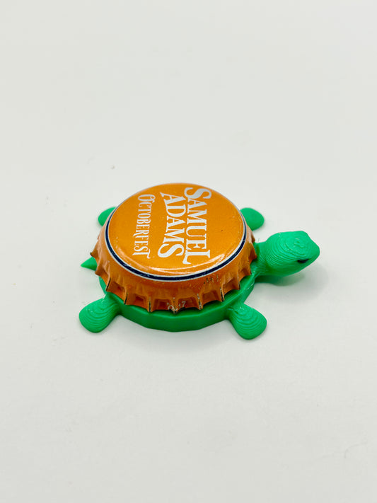 Sam Adams Octoberfest (All Orange) - Bottle Cap Magnet Turtle