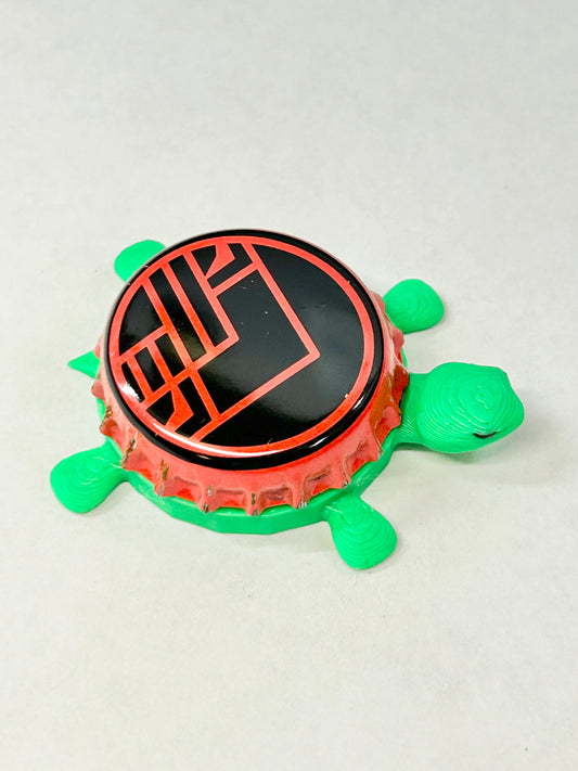Brothers Craft Brewing (Red) - Bottle Cap Magnet Turtle