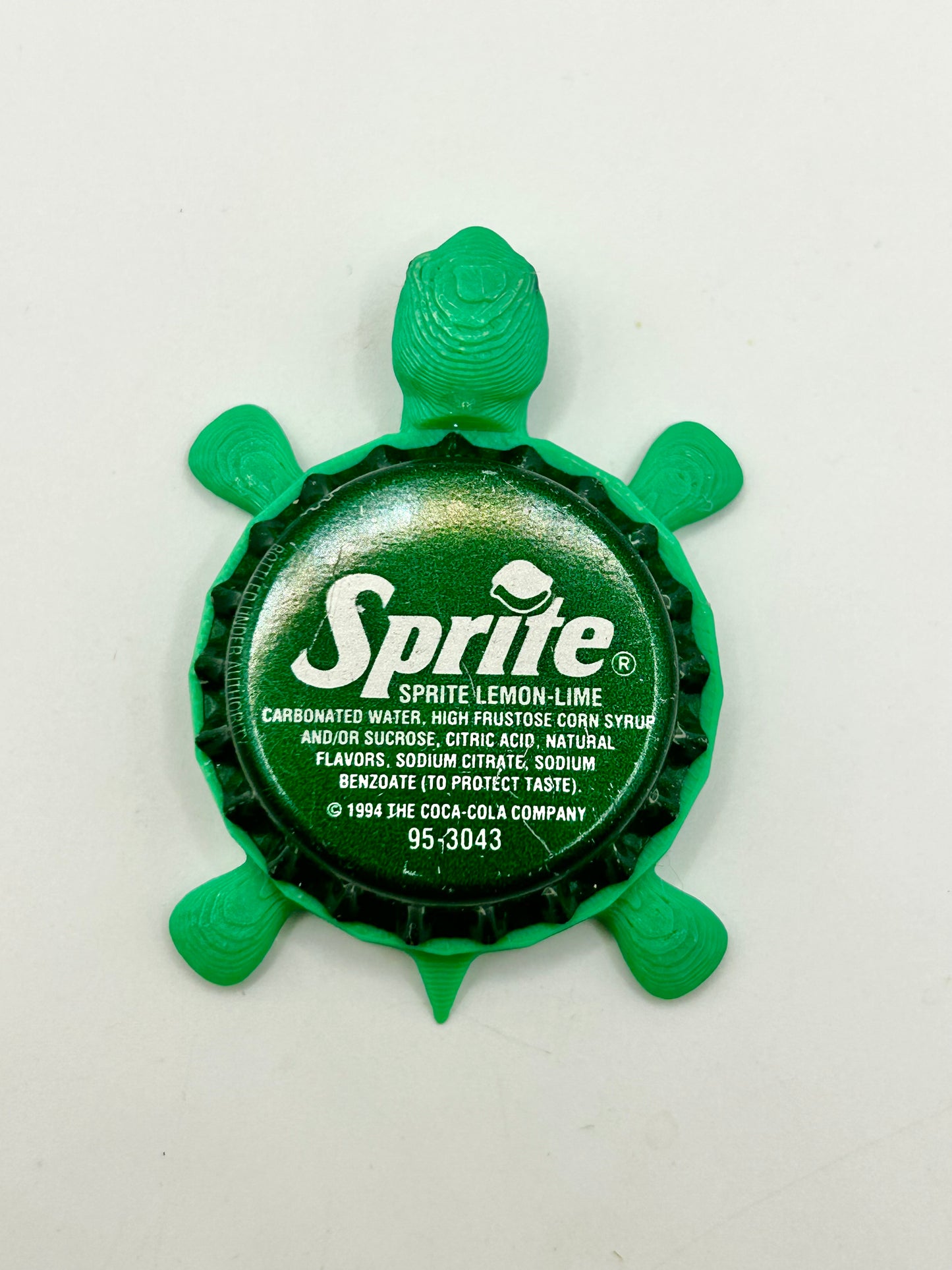 Sprite (Green - Vintage) - Bottle Cap Magnet Turtle