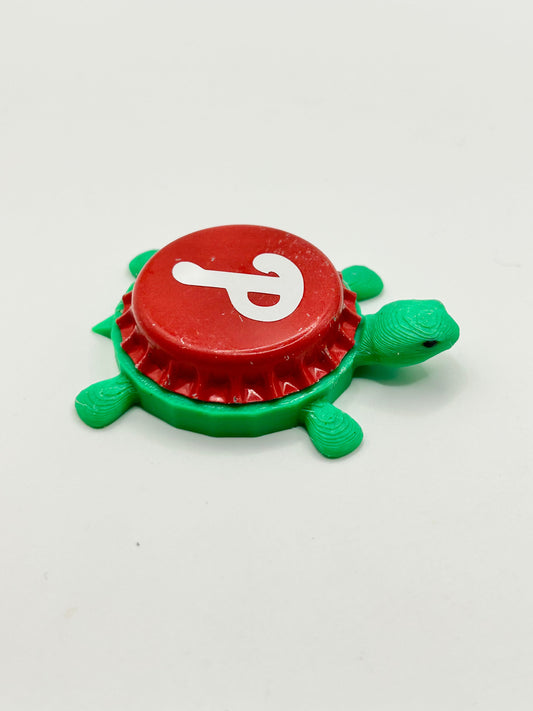 Philadelphia Phillies - Bottle Cap Magnet Turtle Shell Shocked Art