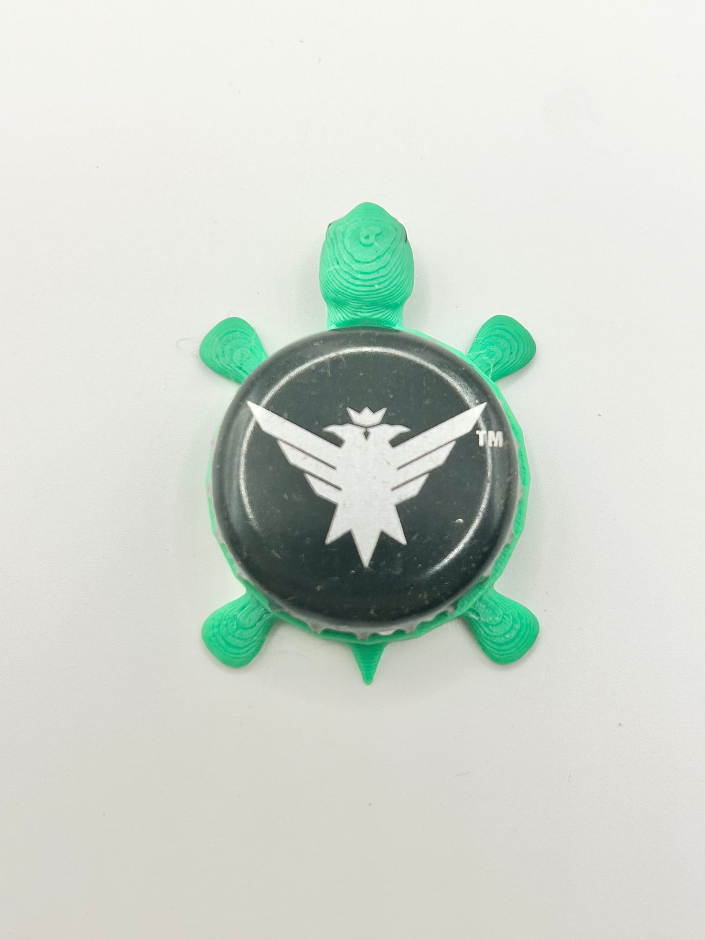 Smirnoff Eagle (Black) - Bottle Cap Magnet Turtle