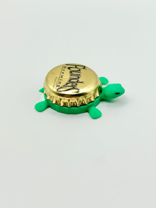 Founders Brewing (Vintage) - Bottle Cap Magnet Turtle