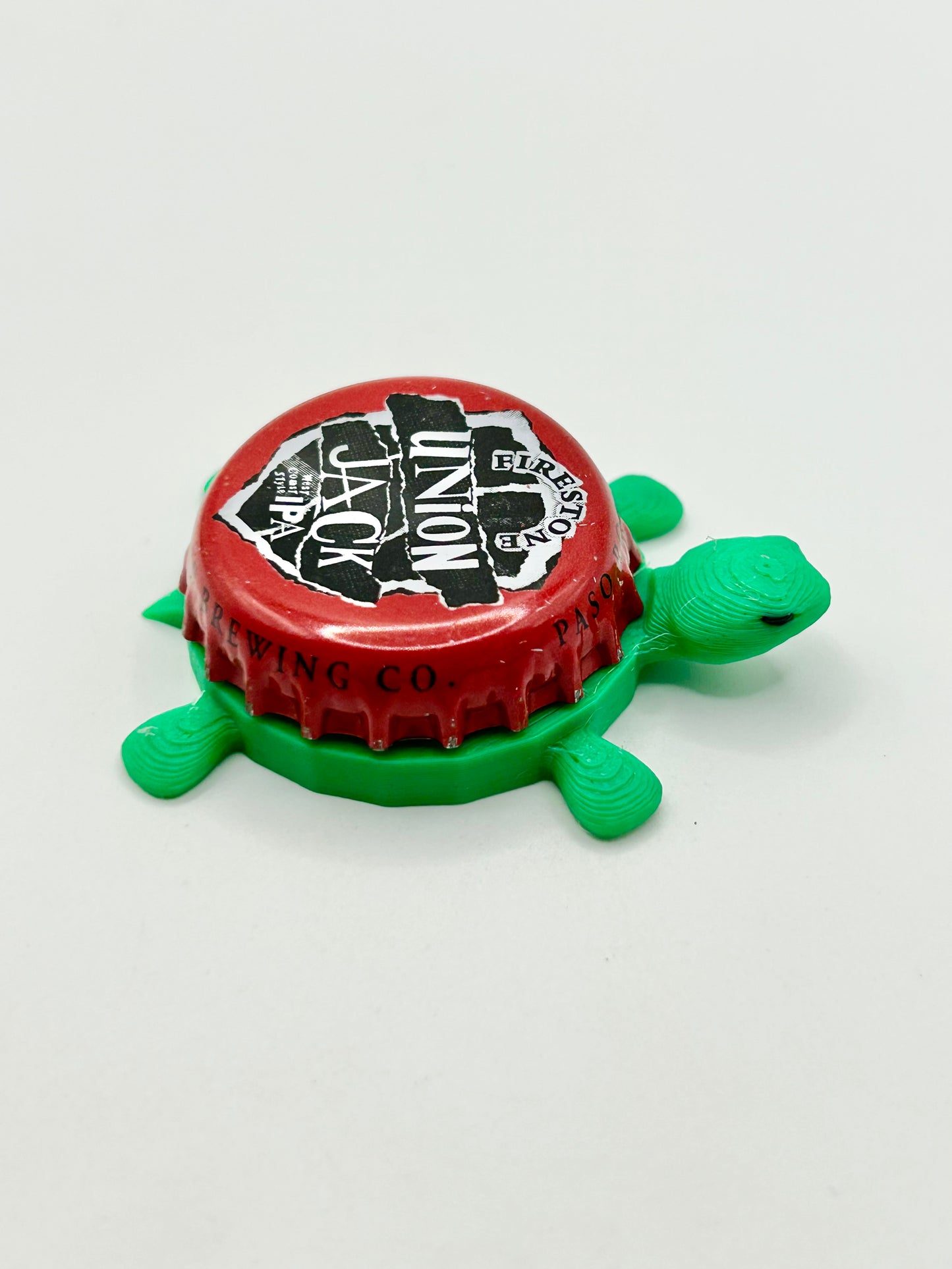 Union Jack - Firestone Walker Brewing - Bottle Cap Magnet Turtle