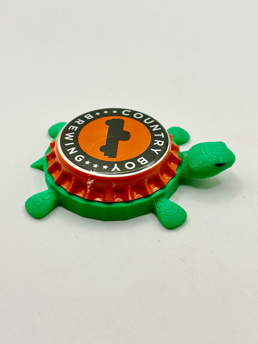 Country Boy Brewing - Bottle Cap Magnet Turtle