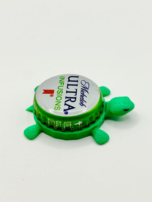 Michelob Ultra Infusions (Green) - Bottle Cap Magnet Turtle