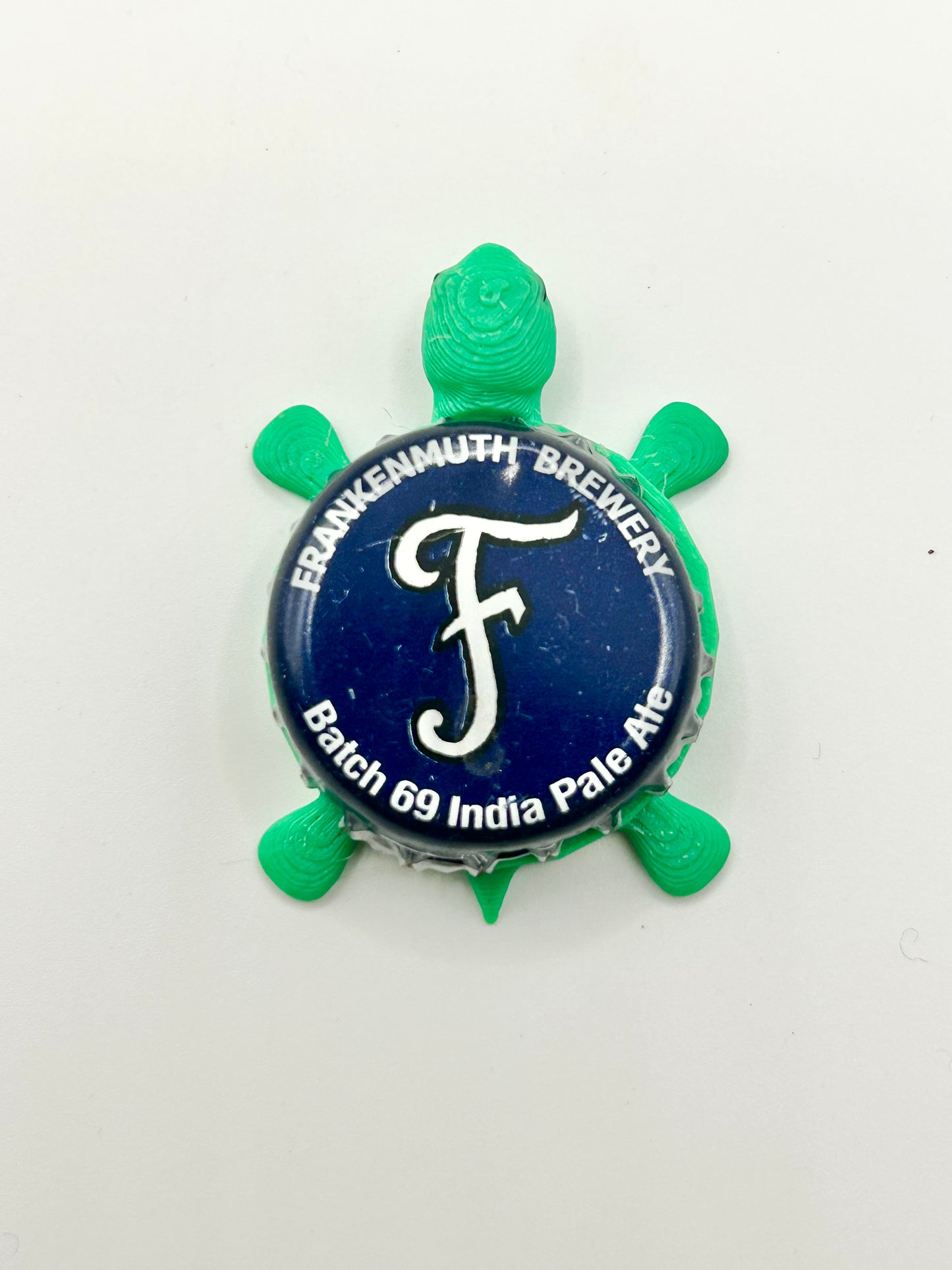 Frankenmuth Batch 69 IPA - Bottle Cap Magnet Turtle