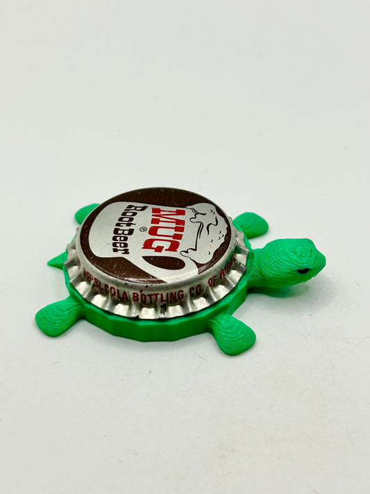 Mug Root Beer (Vintage) - Bottle Cap Magnet Turtle Shell Shocked Art