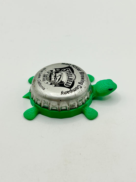 Steelhead Ale - Mad River Brewing - Bottle Cap Magnet Turtle
