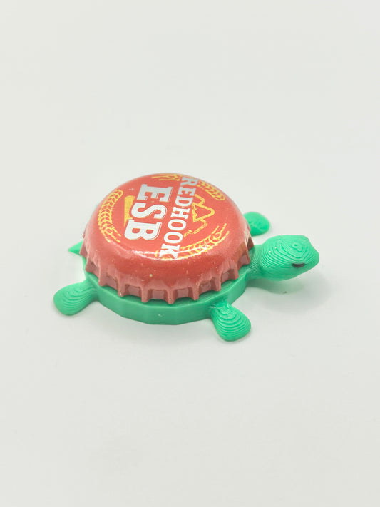 Red Hook Red ESB Extra Special Bitter (Yellow and Red) - Bottle Cap Magnet Turtle