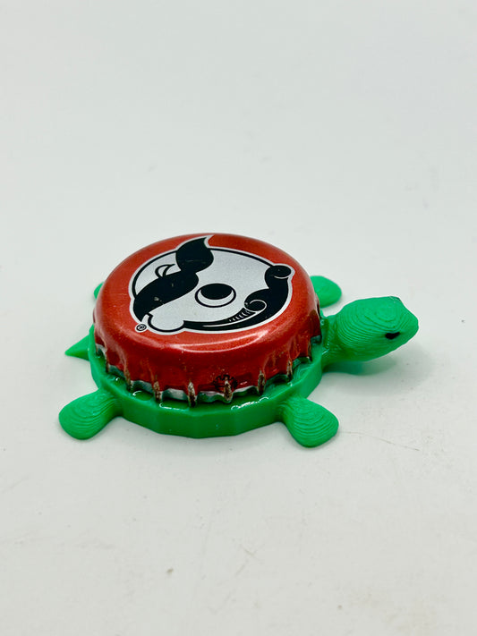 Natty Boh, Red (National Bohemian) - Bottle Cap Magnet Turtle Shell Shocked Art