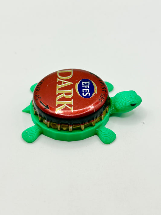 EFES Dark Beer - Bottle Cap Magnet Turtle