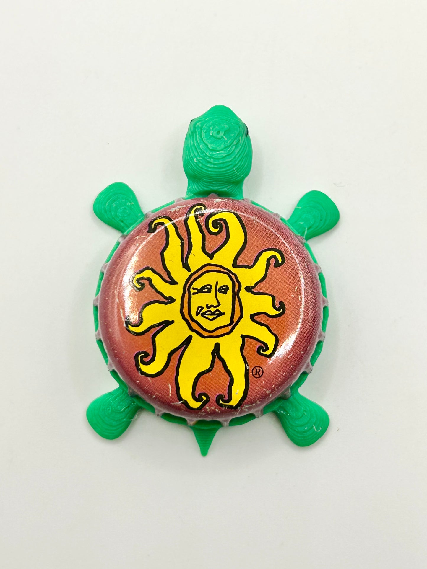 Bell's Oberon Ale (Gradient Sun) - Bottle Cap Magnet Turtle