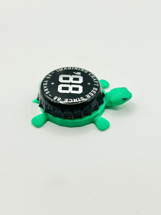 Deschutes Brewery ‘88 (25 Year Anniversary) - Bottle Cap Magnet Turtle Shell Shocked Art