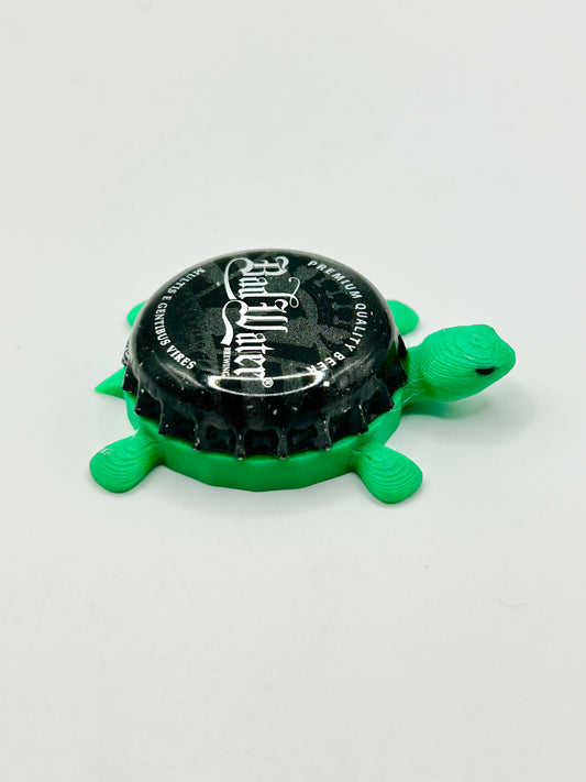 Bad Water Beer - Bottle Cap Magnet Turtle