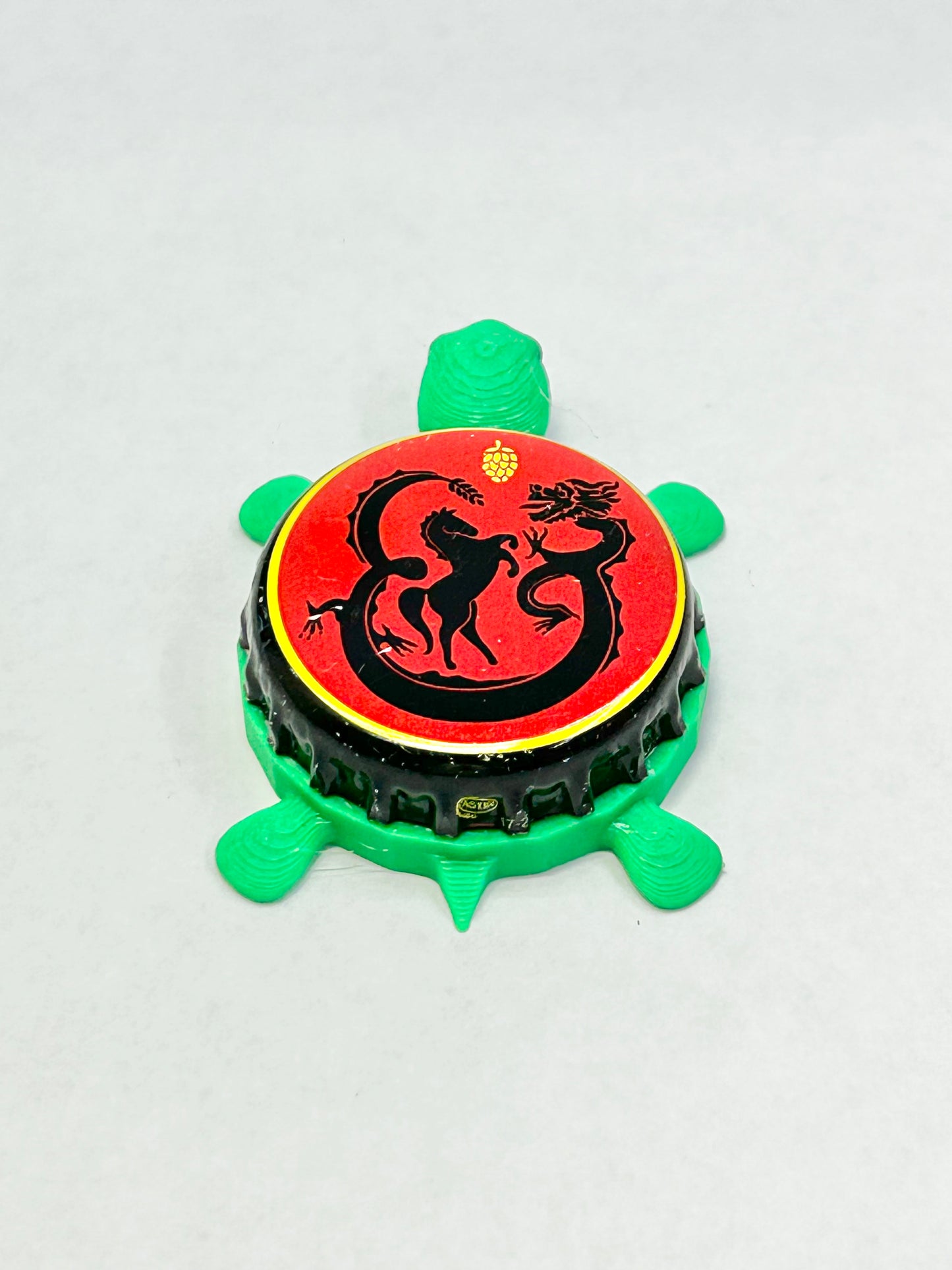 Horse and Dragon - Bottle Cap Magnet Turtle