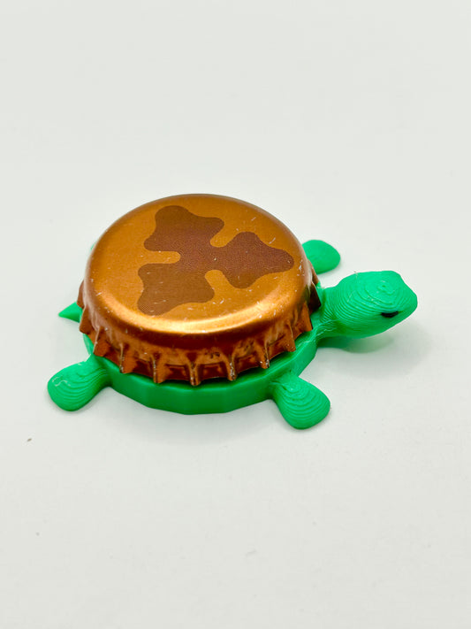 Carlsberg Logo (Copper) - Bottle Cap Magnet Turtle