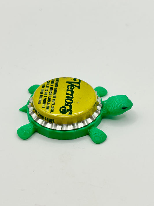 Vernors Soda - Bottle Cap Magnet Turtle