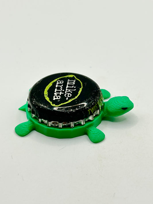 Mike Arita - Bottle Cap Magnet Turtle Shell Shocked Art