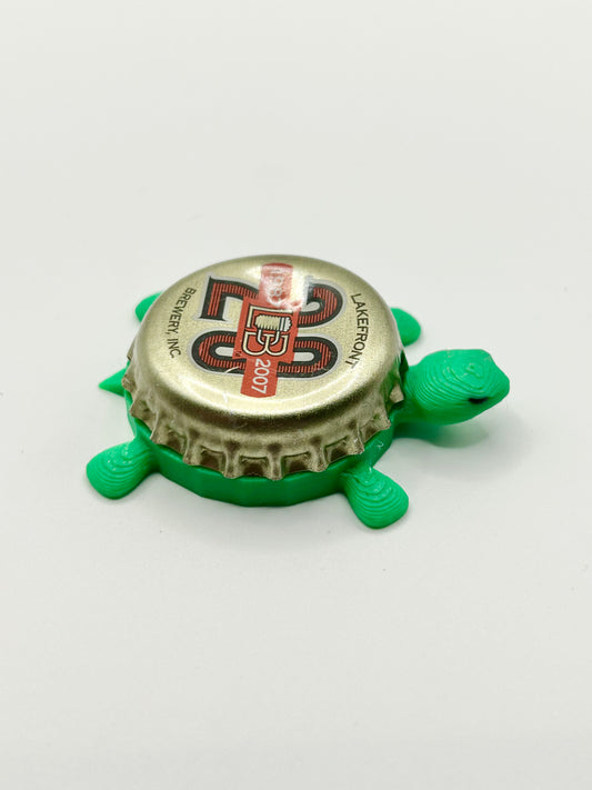 Lakefront Brewery (20 Year Anniversary) - Bottle Cap Magnet Turtle