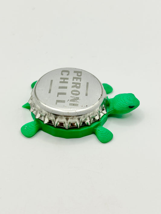Peroni Chill - Bottle Cap Magnet Turtle