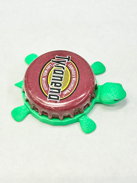 Tyranena Beer - Bottle Cap Magnet Turtle