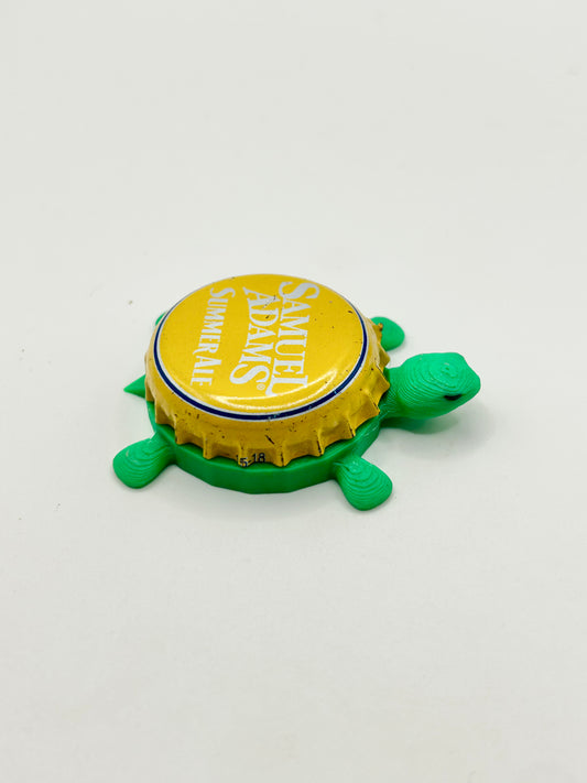 Sam Adams Summer Ale (All Yellow) - Bottle Cap Magnet Turtle
