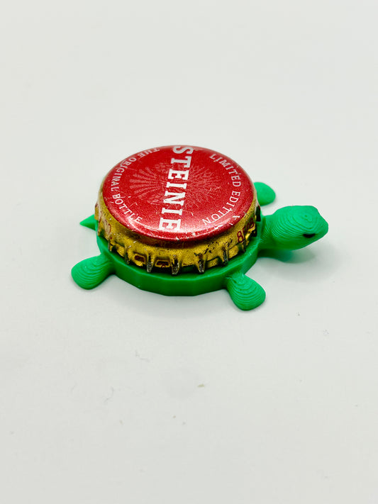 Steinie Miller Brewing - Bottle Cap Magnet Turtle