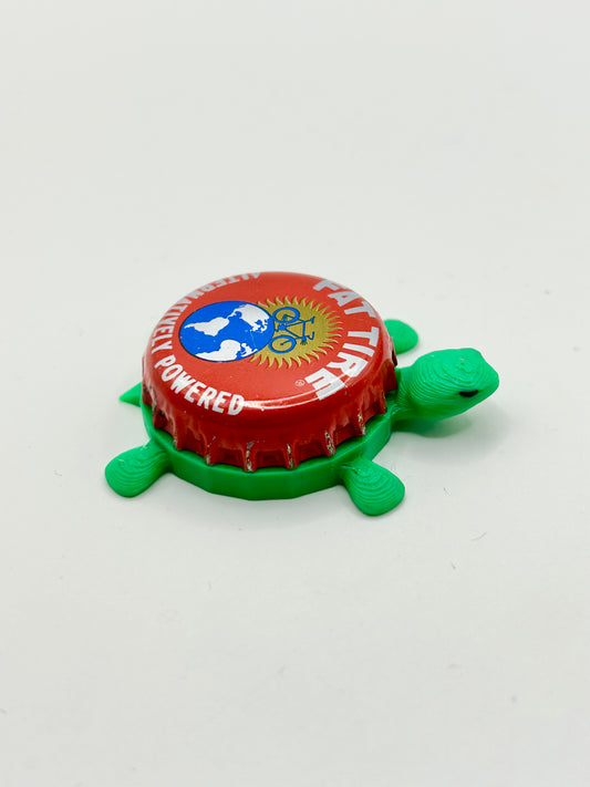 Fat Tire New Belgium Brewing (Vintage) - Bottle Cap Magnet Turtle