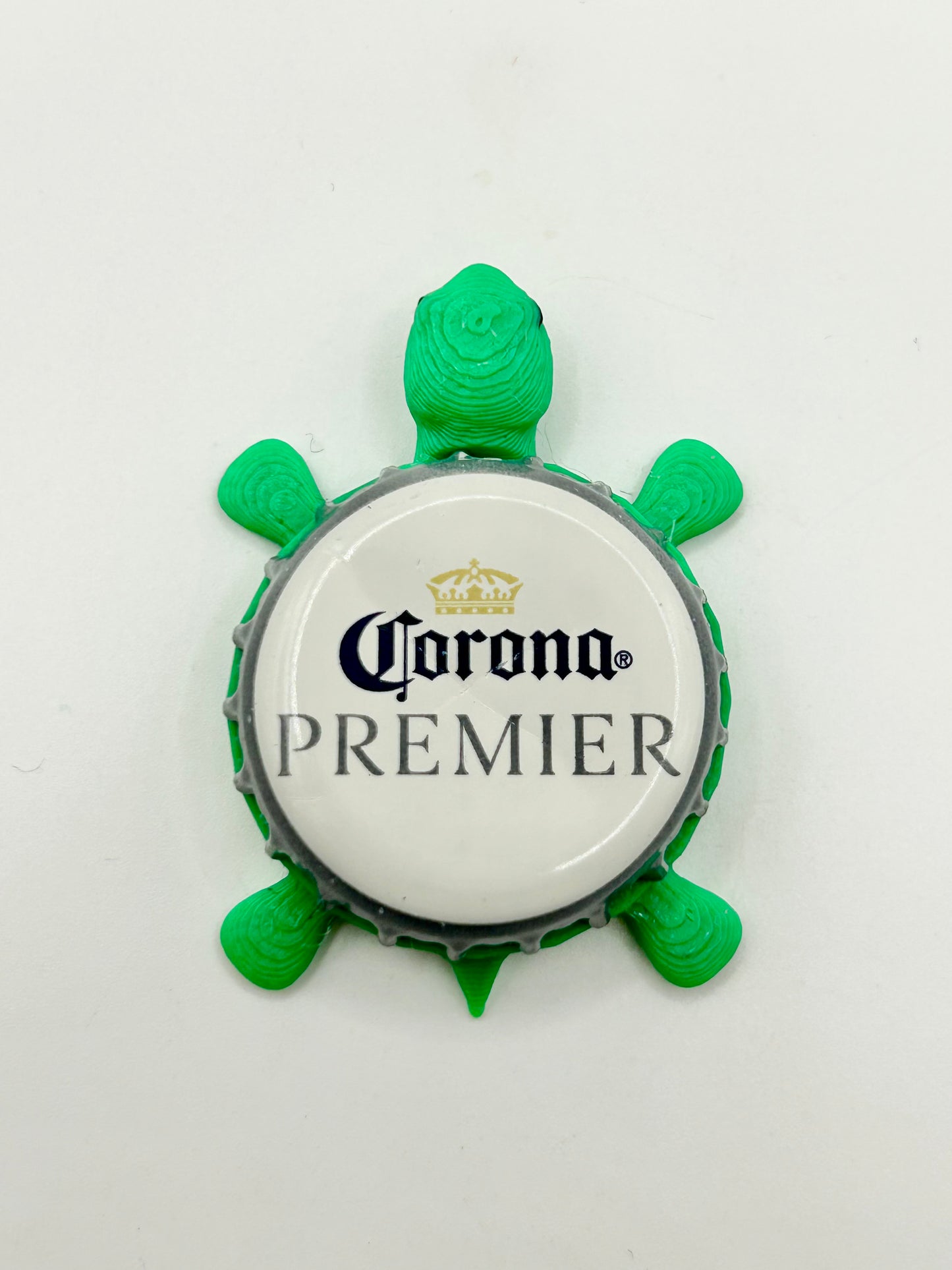 Corona Premier (New Design) - Bottle Cap Magnet Turtle
