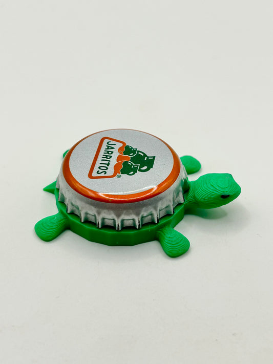 Jarritos (Orange Trim) - Bottle Cap Magnet Turtle