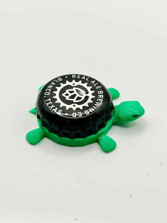 Real Ale Brewing (Vintage) - Bottle Cap Magnet Turtle