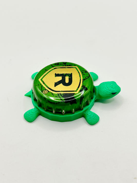 Redd’s Hard Cider (Green) - Bottle Cap Magnet Turtle