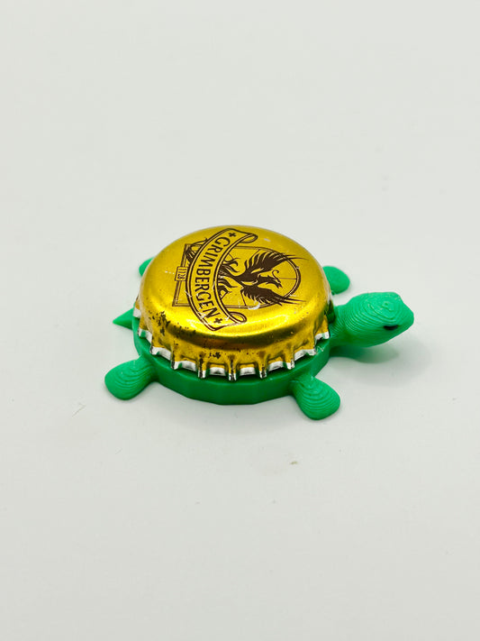 Grimbergen Phoenix (Gold) - Bottle Cap Magnet Turtle