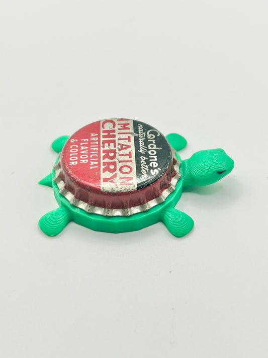 Cordone’s Cherry Soda (Vintage) - Bottle Cap Magnet Turtle