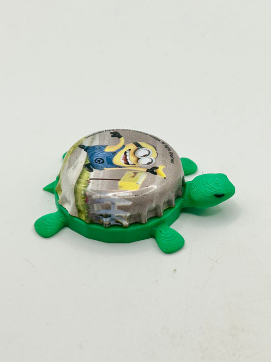 Minion (Despicable Me) - Bottle Cap Magnet Turtle Shell Shocked Art