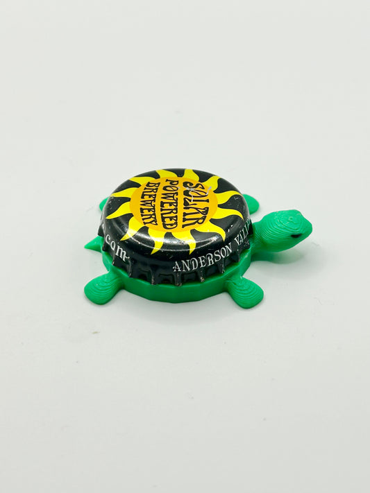 Anderson Valley Brewing Solar Powered Brewery - Bottle Cap Magnet Turtle