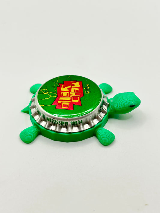 Mello Yello (Vintage) - Bottle Cap Magnet Turtle
