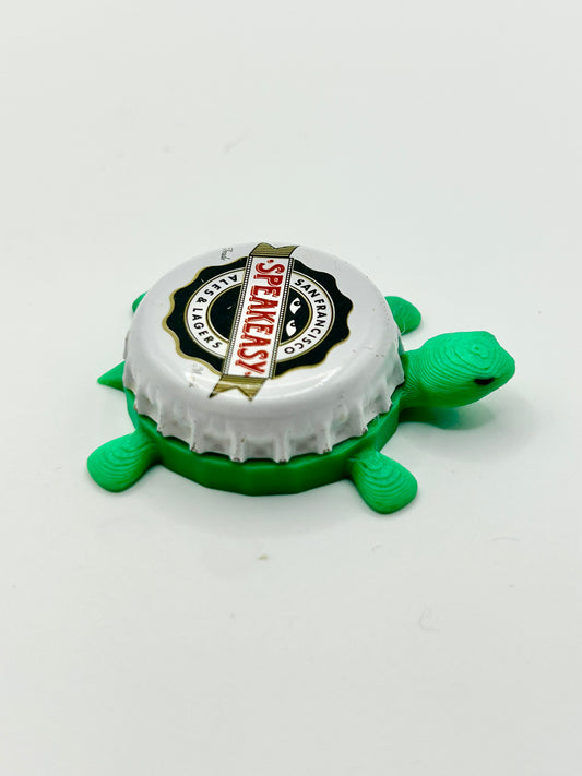 Speakeasy Ales & Lagers - Bottle Cap Magnet Turtle