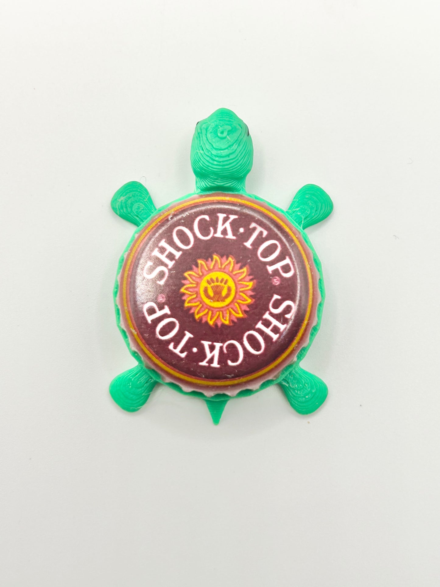 Shock Top Raspberry Wheat - Bottle Cap Magnet Turtle