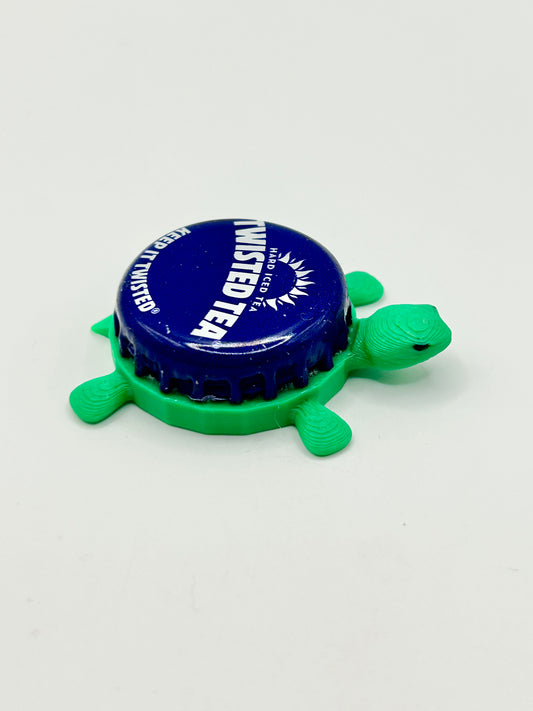 Twisted Tea (with Sun) - Bottle Cap Magnet Turtle